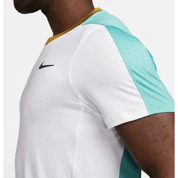 Mens L - Nike Court Dri FIT Advantage Performance Tennis Pickleball Shirt NWT - Picture 3 of 8